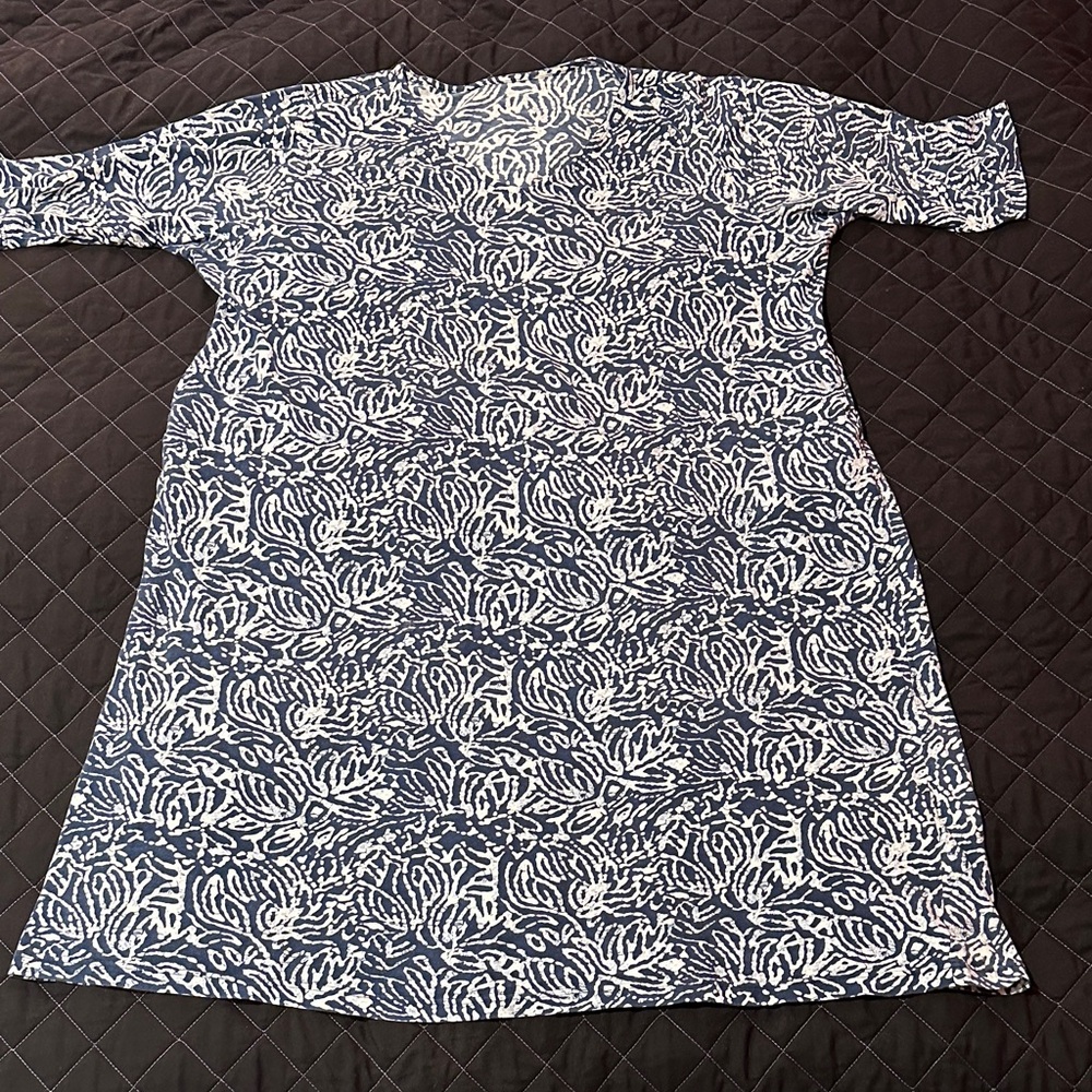 Ulla Popken 100% cotton midi dress size estimated 28